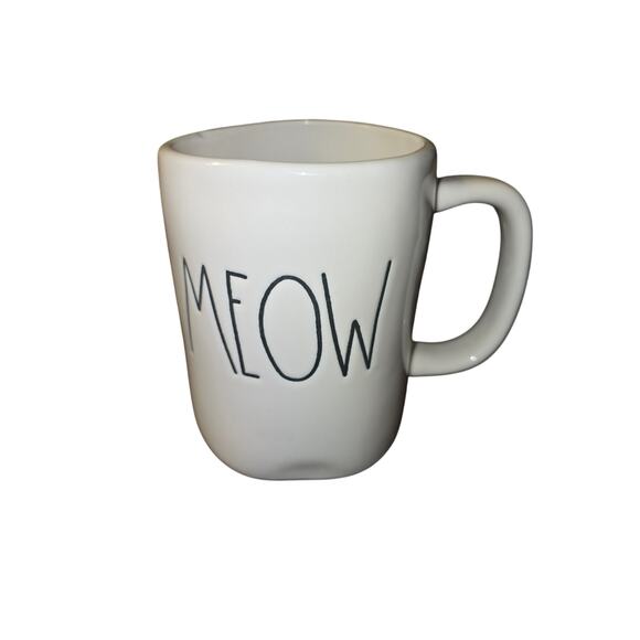 New Rae Dunn Meow Large Mug/Cup Best Cat Lover Gift Artisan Collection Magenta - Picture 1 of 6